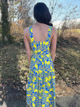 Load image into Gallery viewer, Lemon Button Up Midi Tank Dress