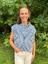 Load image into Gallery viewer, Velvet Mock Neck Bubble Top