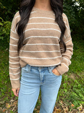 Load image into Gallery viewer, Contrast Striped Sweater