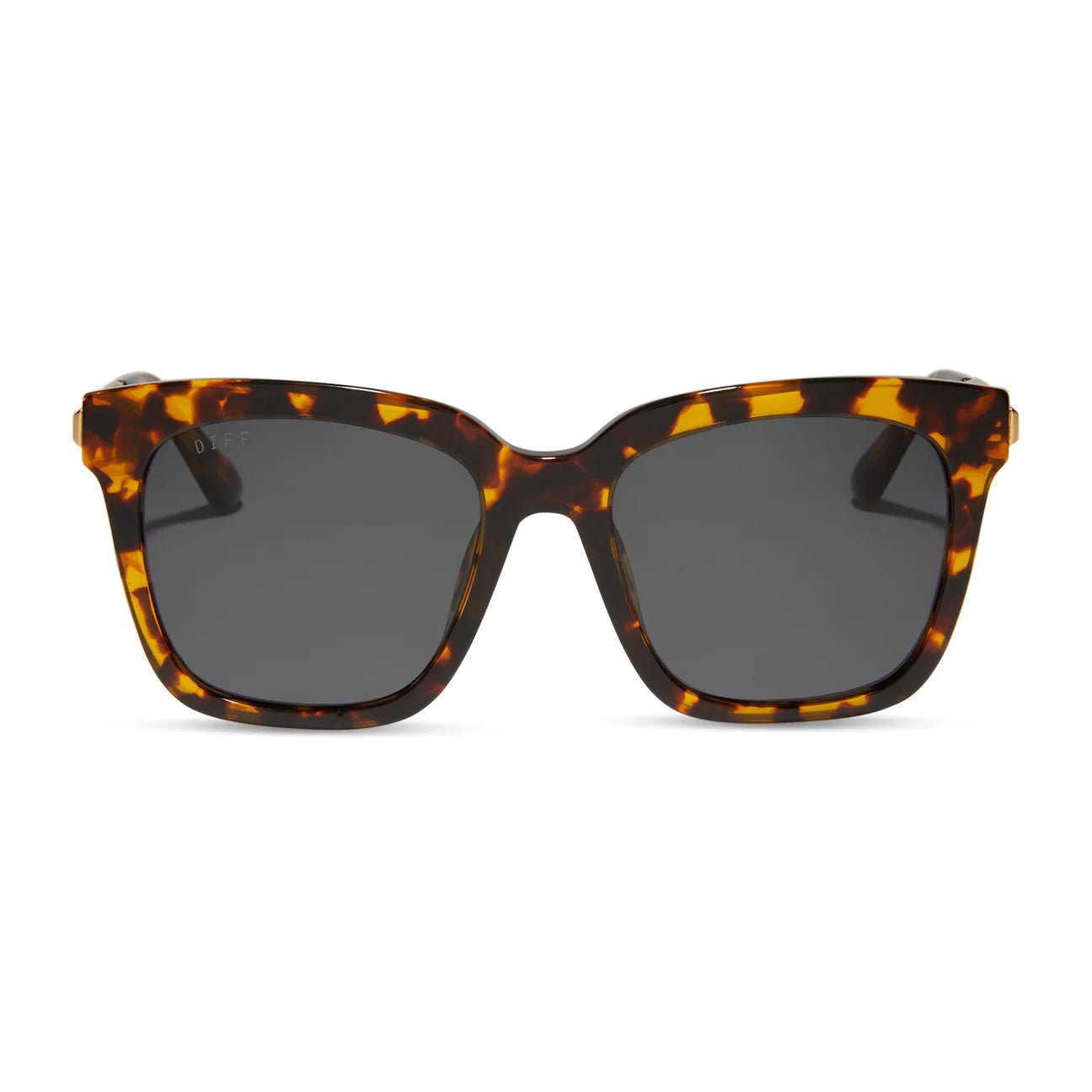 Diff Bella sunglasses Diff Eyewear Bella DE01-0387 Brown Tortoise Gold Sunglasses  main image 2