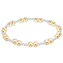 Load image into Gallery viewer, Classic Together Pattern Bead Bracelet - Mixed Metal