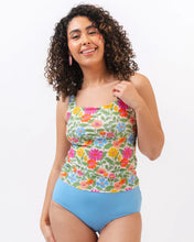 Load image into Gallery viewer, Breezy Floral Square Neck Tankini Top