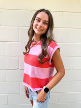 Load image into Gallery viewer, Striped Cap Sleeve Top