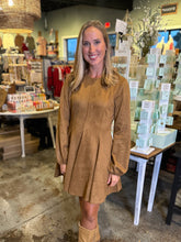 Load image into Gallery viewer, Rustic Suede Fit & Flare Mini Dress
