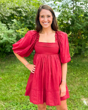 Load image into Gallery viewer, Courtney Puff Sleeve Mini Dress
