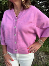 Load image into Gallery viewer, Button Down 3/4 Sleeve Cardigan