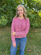 Load image into Gallery viewer, Cropped Mineral Washed Cable Knit Sweater