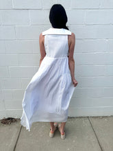 Load image into Gallery viewer, White Sleeveless Striped Dress