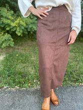 Load image into Gallery viewer, Suede Long Skirt