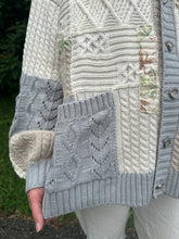 Load image into Gallery viewer, Balloon Sleeve V Neck Cardigan