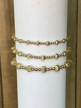 Load image into Gallery viewer, Dignity Sincerity Pattern Bead Bracelet - Gold