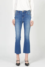 Load image into Gallery viewer, Jeanne High Rise Cropped Flare Jeans - Satellite