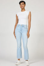 Load image into Gallery viewer, Jeanne High Rise Cropped Flare Jeans - Misty Cloud