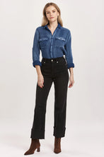 Load image into Gallery viewer, Holly Super High Rise Cuffed Jeans - Jet Set