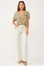 Load image into Gallery viewer, Fiona Super High Rise Wide Leg Jeans - White Wheat