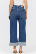 Load image into Gallery viewer, Holly High Rise Straight Leg Cuffed Hem Jeans - French Street