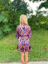 Load image into Gallery viewer, Sapphire Abstract Print Dress