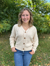 Load image into Gallery viewer, Chunky Cable Knit Button Down Cardigan