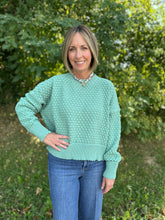 Load image into Gallery viewer, Textured Raw Hem Sweater