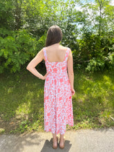 Load image into Gallery viewer, Coral Floral Heather Dress