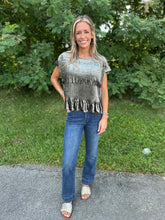 Load image into Gallery viewer, Olive Velvet Smocked Top