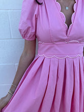 Load image into Gallery viewer, Sweet Pea Scalloped Midi Dress