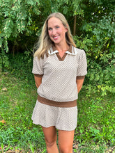 Load image into Gallery viewer, Jacquard Knit Pullover & Skort Set