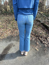 Load image into Gallery viewer, SPANX Kick Flare - Stonewashed Blue