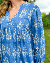 Load image into Gallery viewer, Fern Provincial Blue Dress