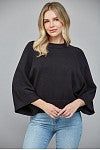 Load image into Gallery viewer, Raglan Short Wide Sleeve Crew Neck Sweater