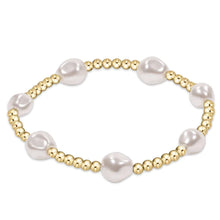 Load image into Gallery viewer, Admire Gold 3mm Bead Bracelet - Pearl