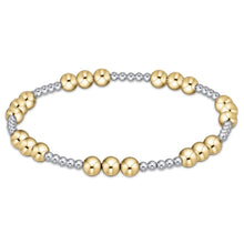 Load image into Gallery viewer, Classic Joy Pattern Bead Bracelet - Mixed Metal