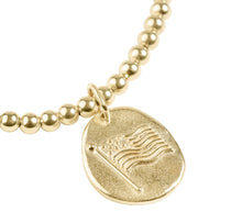 Load image into Gallery viewer, Classic Gold 3mm Bracelet - Inspire America Gold Disc