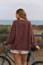 Load image into Gallery viewer, Exposed Seam Detail Long Sleeve Knit Top