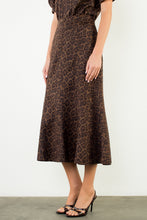 Load image into Gallery viewer, Long Animal Print Skirt