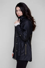 Load image into Gallery viewer, Waterproof Hooded Raincoat with Patch Pockets