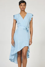 Load image into Gallery viewer, Anahi Wrap Dress - Carolina Blue