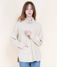 Load image into Gallery viewer, Andes Luxe Cowl Neck Relaxed Sweater