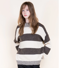 Load image into Gallery viewer, Wide Breton Stripes Weekend Pullover Sweater