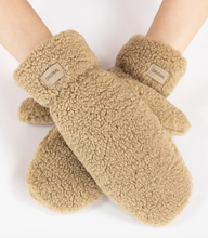 Load image into Gallery viewer, Solid Sherpa Mittens