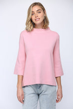 Load image into Gallery viewer, Mock Neck Pull Over Sweater Bell Sleeve