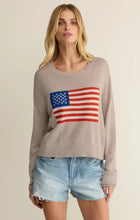 Load image into Gallery viewer, Sienna Patriot Sweater - Natural Heather
