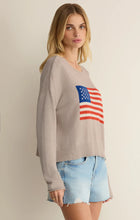 Load image into Gallery viewer, Sienna Patriot Sweater - Natural Heather