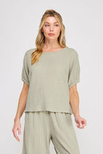 Load image into Gallery viewer, Textured Knit Top & Wide Leg Pants