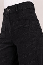 Load image into Gallery viewer, Audrey Super High Rise Wide Leg - Black Stardust