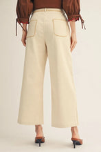 Load image into Gallery viewer, High Waist Wide Leg Stitch Pocket Detail Pants