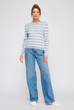 Load image into Gallery viewer, Seamist Striped Cable Knit Top