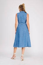 Load image into Gallery viewer, Collared Neck Button Down Midi Dress