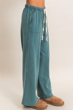 Load image into Gallery viewer, Drawstring Waist Wide Leg Pants