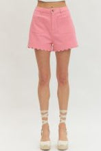 Load image into Gallery viewer, Pink Scallop Trim Shorts